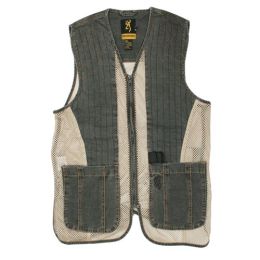 Rhett Mesh Vest Charcoal/Tan