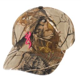 3D Buckmark Hat for Her Realtree Xtra/Fuchsia