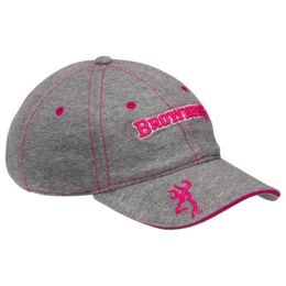 Heather Cap, Gray/Pink