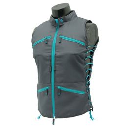 True Huntress Female Vest, Gray/Blue
