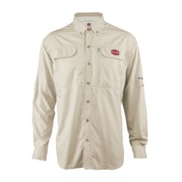 Penn Vented Performance Long Sleeve Shirts, Tan